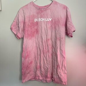 Dutch Bros Pink Cotton T-Shirt